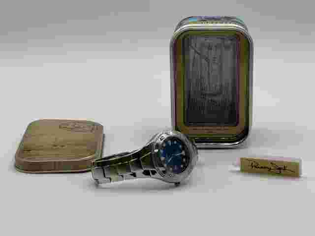 Panama Jack Watch Blue & Silver Water Resist 100FT/30M Luminous (Needs Battery)