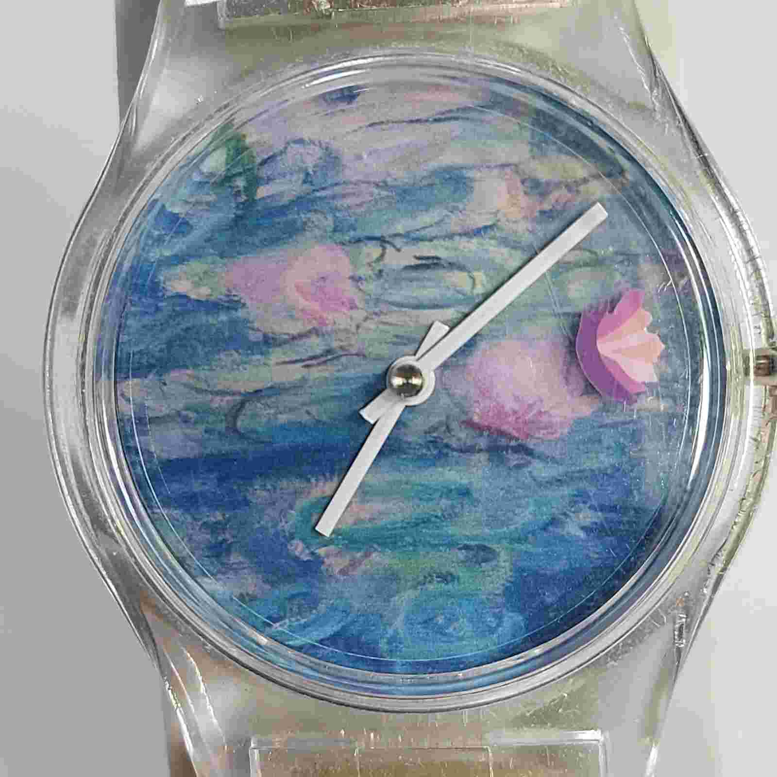 Claude Monet Giverny Floral Plastic Quartz Ladies Wrist Watch