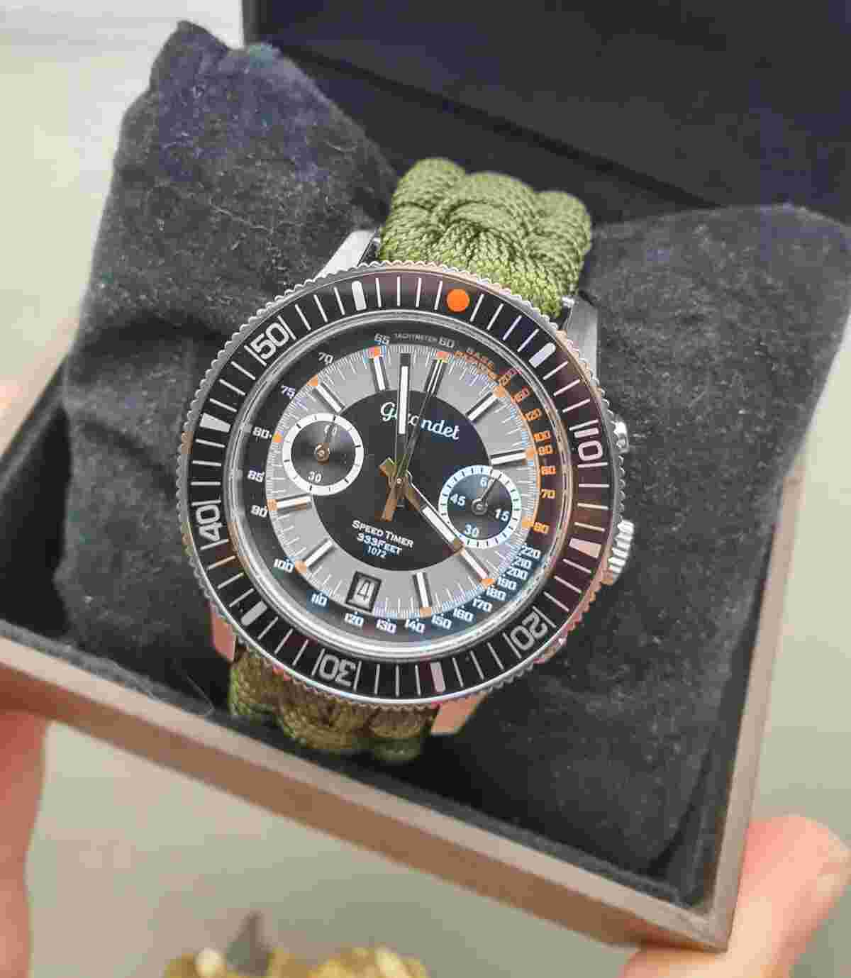 Vintage Military Limited GIGANDET Chronograph GVII Quartz Marine Wristwatch