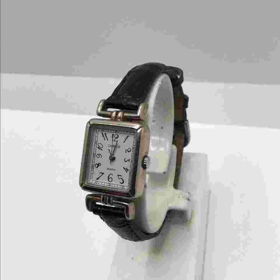 Carriage By Timex Ladies Silver Rectangle Watch New Battery!
