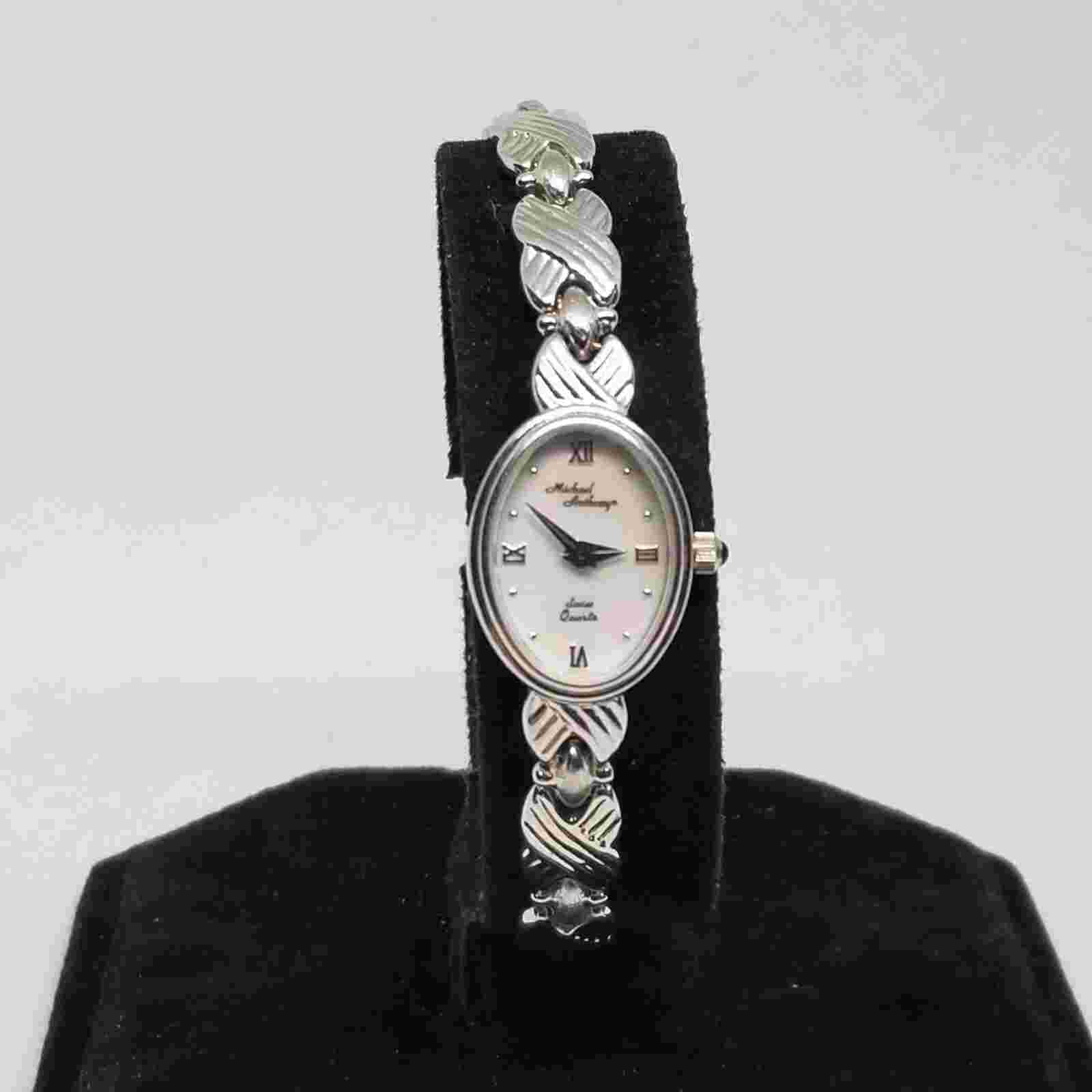 V022 14K W.G. Swiss Michael Anthony Quartz Wrist Watch, 5 Jewels, Not Working.