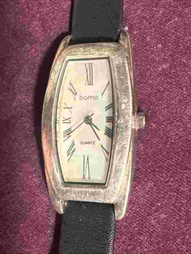 lady’s sterling silver BOMA quartz watch H301 With Mother Of Pearl (Never Worn )