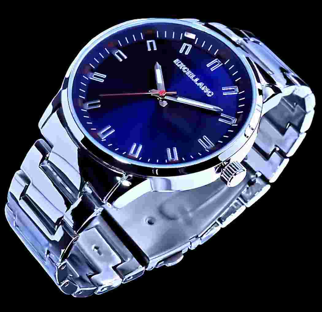 Excellanc Men's Bracelet Men's Watch Blue Silver Colours M202