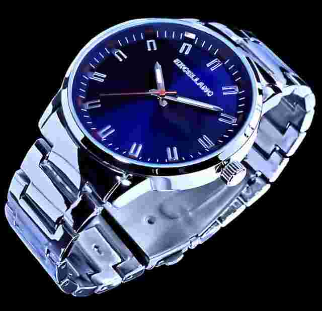 Excellanc Men's Bracelet Men's Watch Blue Silver Colours M202