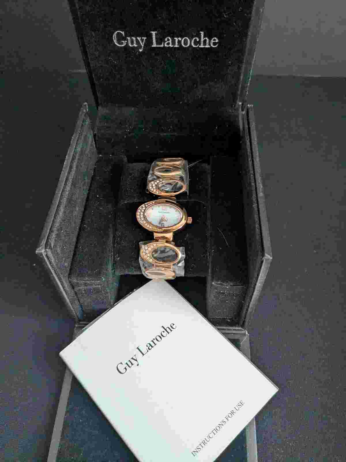 Guy Laroche Paris Women's Rose Gold Tone Watch NIB WORKING Estate PLS READ