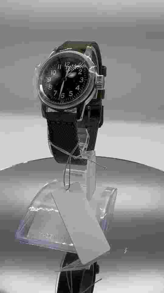 ELGIN MILITARY WATCH M.R.M.W. Montre Roroi TYPE A-11 Black Men's Watch W/Case