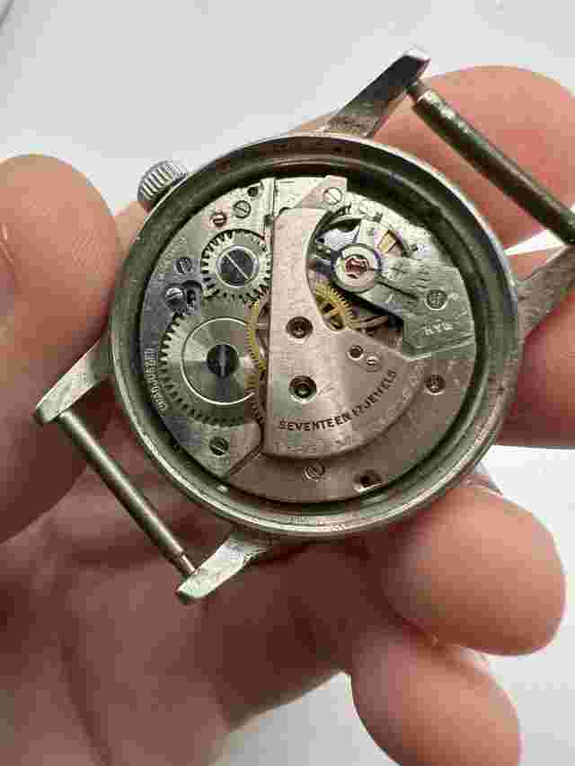 Nelson’s Diamond Running Project Men’s Mechanical Watch Vintage Swiss 34mm