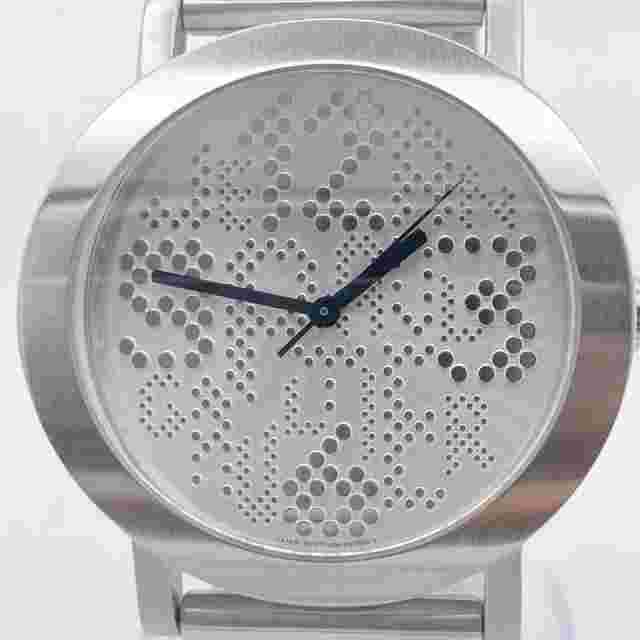JEAN PAUL GAULTIER MEN'S WRISTWATCH SILVER ROUND FACE UNISEX DIAL COLOR: SILVER