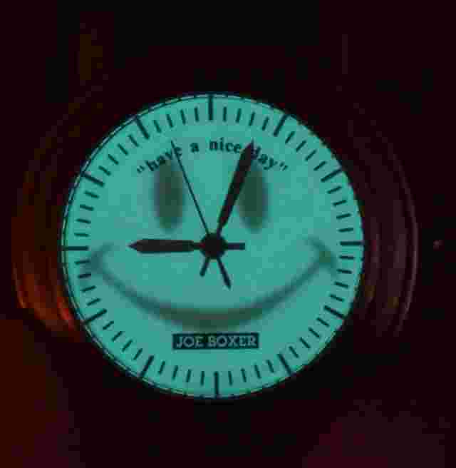Vtg JOE BOXER Have a Nice Day Men's Watch Smiley Face Backlight NEW BATTERY