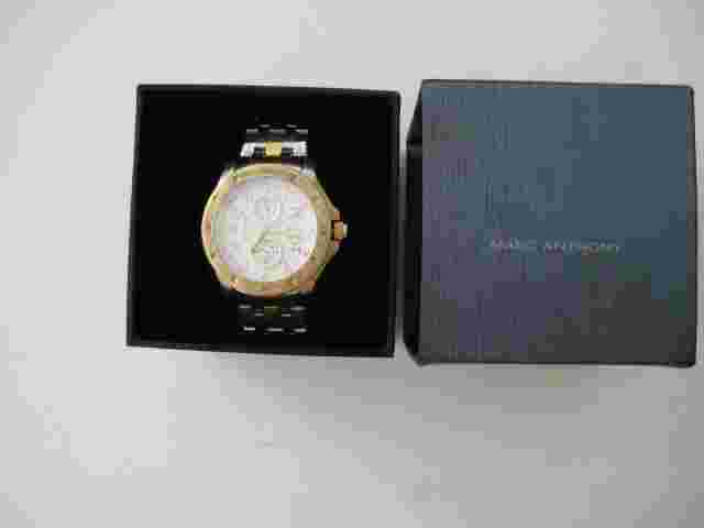 Marc Anthony FMDMA104 Stainless Steel with Gold Accents Men's Watch MSRP $175