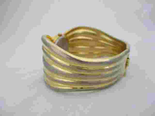 Faberge Women's Gold Toned Cuff Band Analog Watch