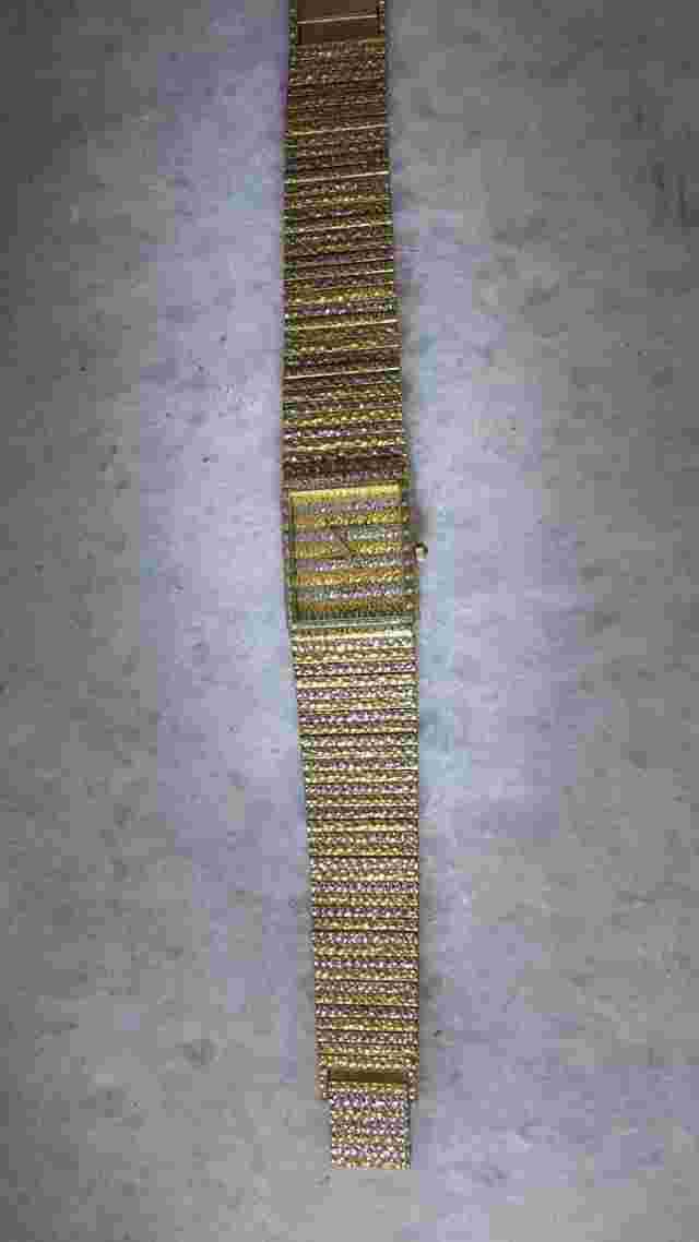 LOUIS ERARD ANTIQUE WATCH ROLLED WHITE&YELLOW GOLD WITH HAMMERED FINISH