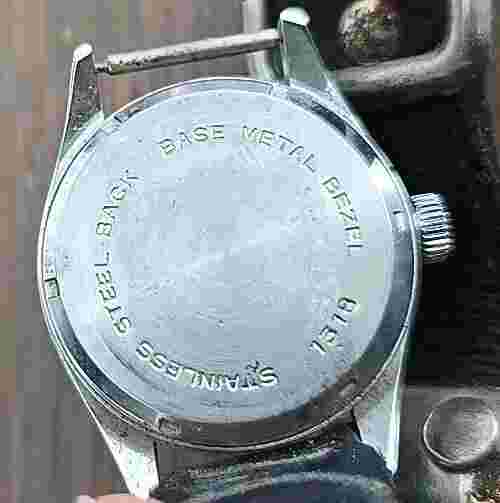 VTG Le Gran 17 Jewels Watch Wind Up #1318 Silver Tone Black Strap SS