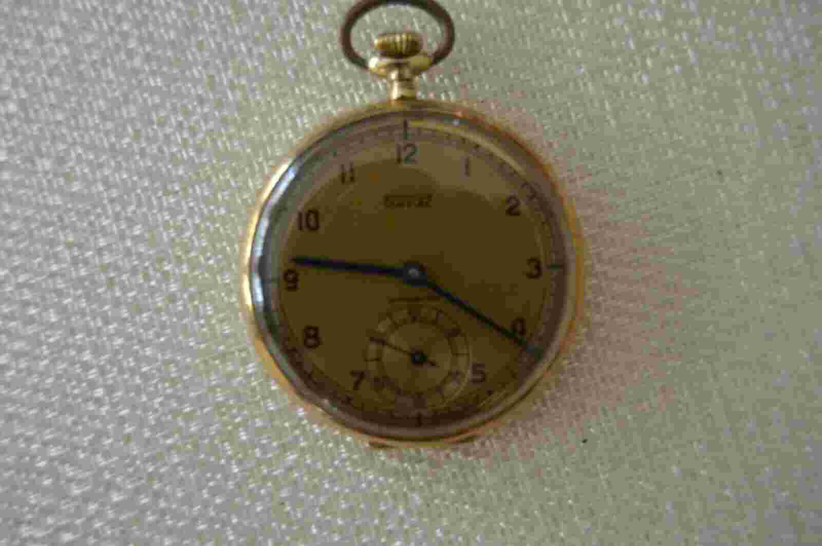 Pontiac Gold 14K Antique Open Face Poсket Watch 46 mm working