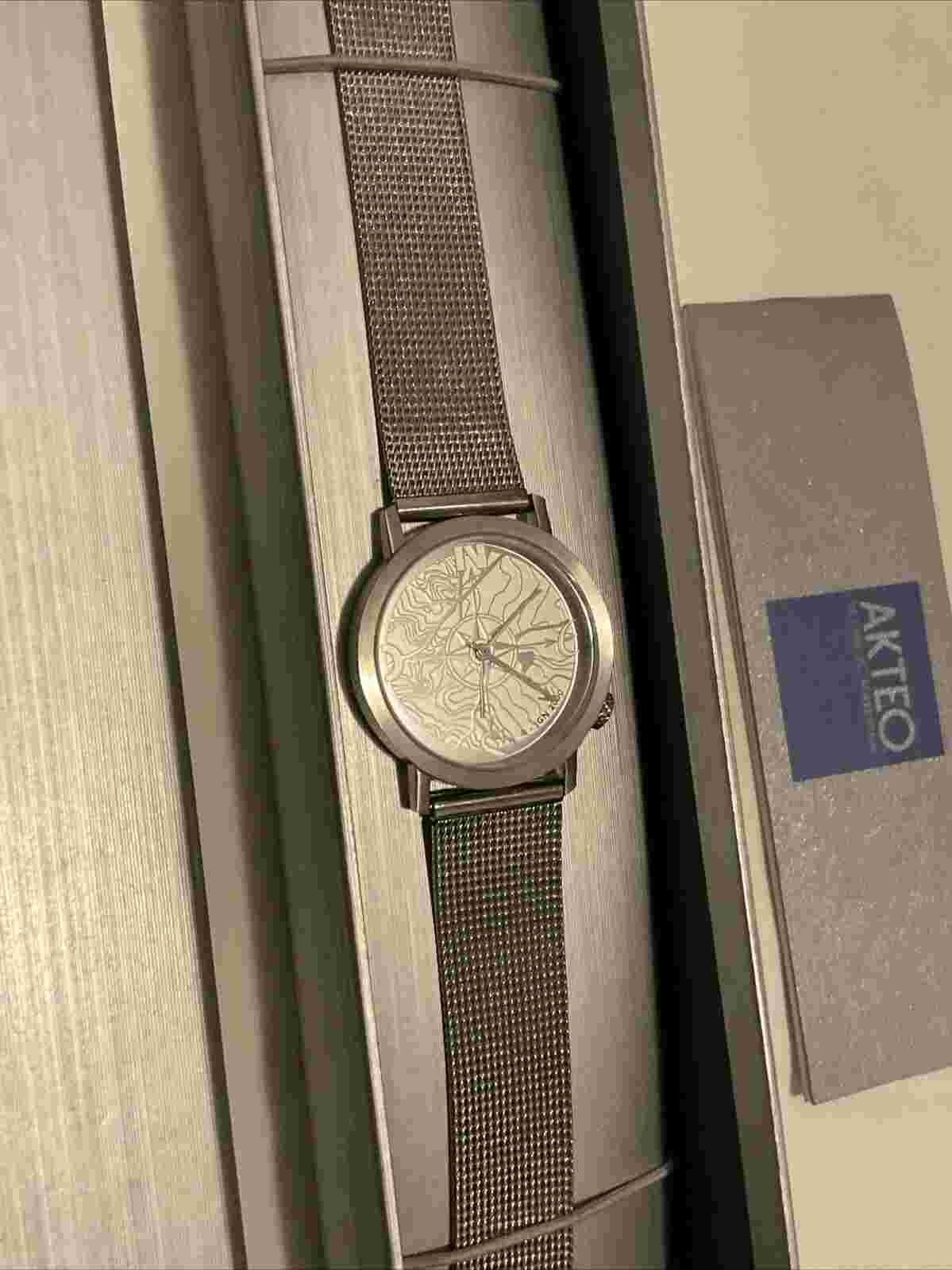 AKTEO “UNISEX “ Quartz Watch Design By: J.C.MARESCHAL BATTERY & EXCELLENT!!!