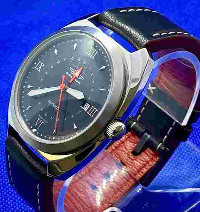 Men's Balmer GMT DATE Automatic Model 4452-SS Swiss Made (RARE )