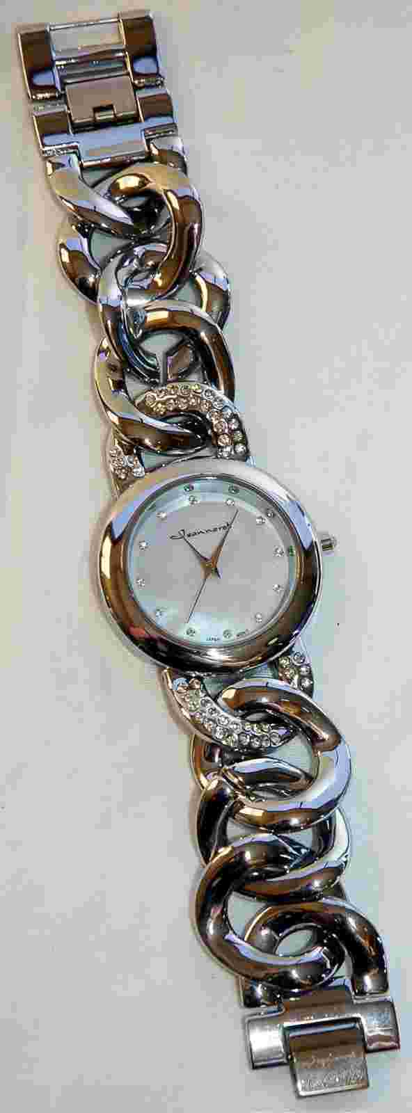 Jeanneret Women's Watch - Black Band/black Dial Gold