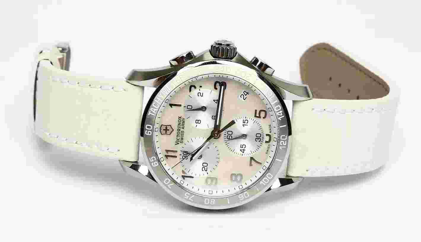 Victorinox Swiss Army Ladies 241256 Chronograph Mother of Pearl Dial Watch 1334