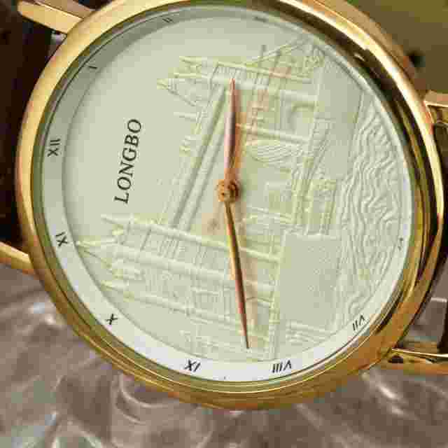 Longbo 80035G quartz unisex wristwatch mineral glass fully WORKING Nice dial