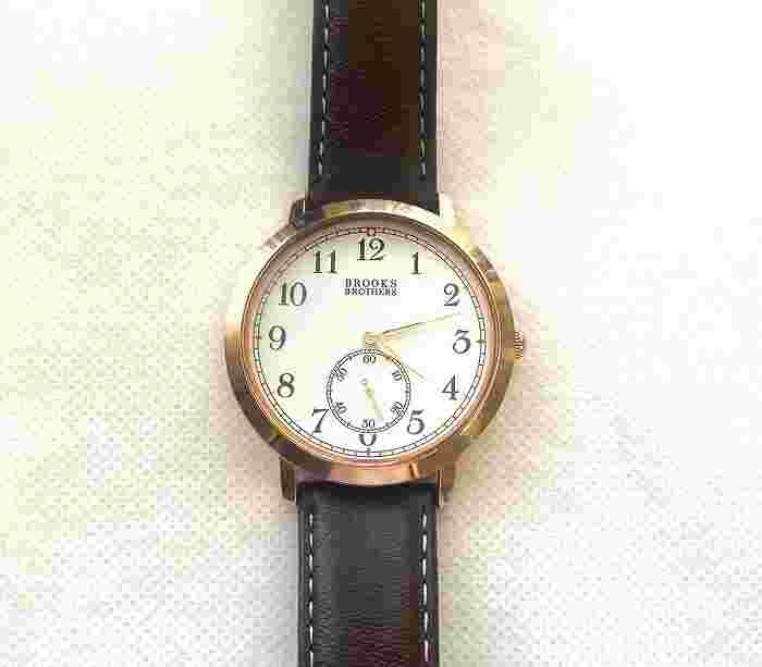 Brooks Brothers 346 Quartz Wristwatch 2-Hand Stainless Steel Box With Men 39