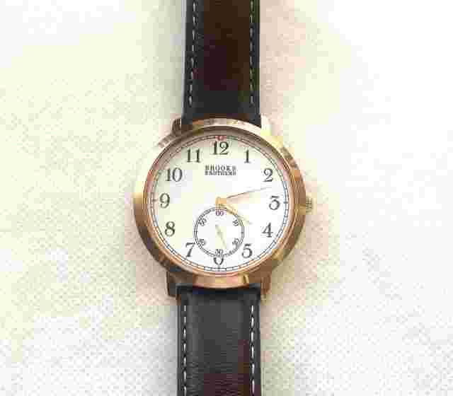 Brooks Brothers 346 Quartz Wristwatch 2-Hand Stainless Steel Box With Men 39
