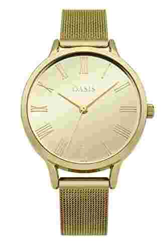 New Oasis Womens Analogue Classic Quartz Watch with Aluminium Strap B1623