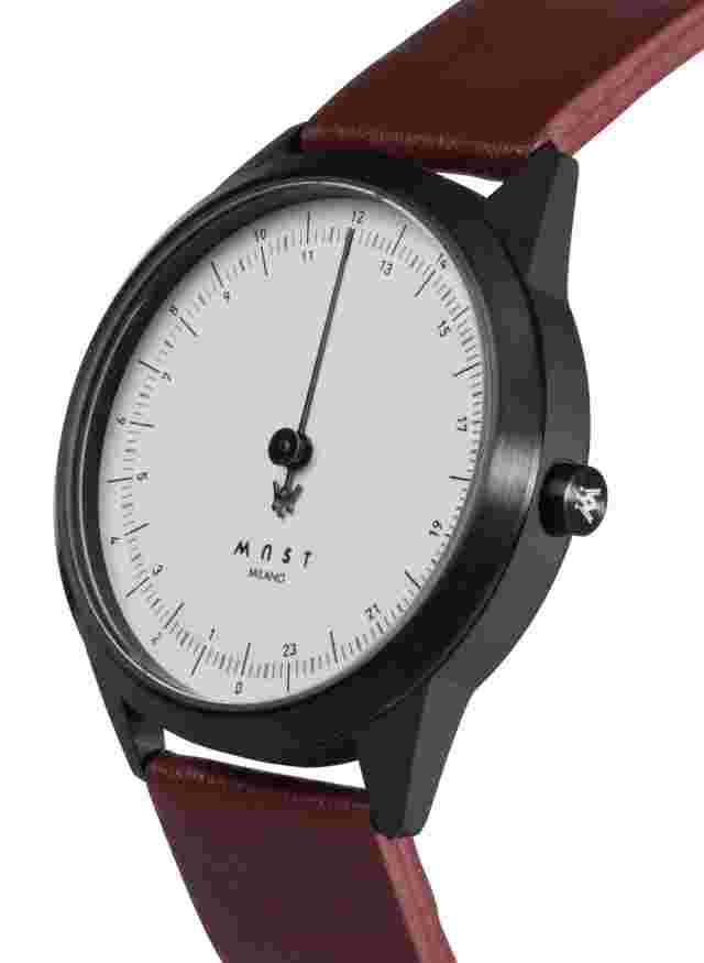 MAST Milano CEO Dark A24-BK402M.WH.16I Man 24 hour Single-hand Quartz Watch