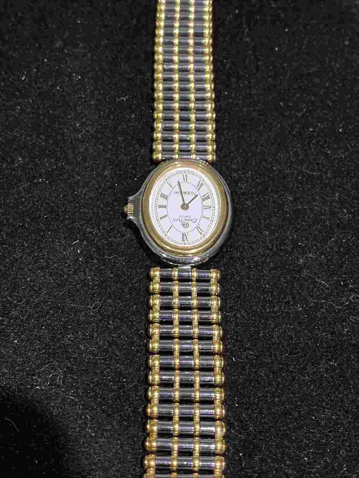 Vintage Ladies Watch Exactus Swiss Noblesse Shower Proof 6 jewels, gold plated