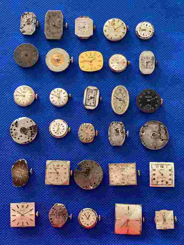 JOB LOT 30 MOVEMENTS Cyma, Duward, Argus, Exactus,Duncan,Festina,... (1/16131)