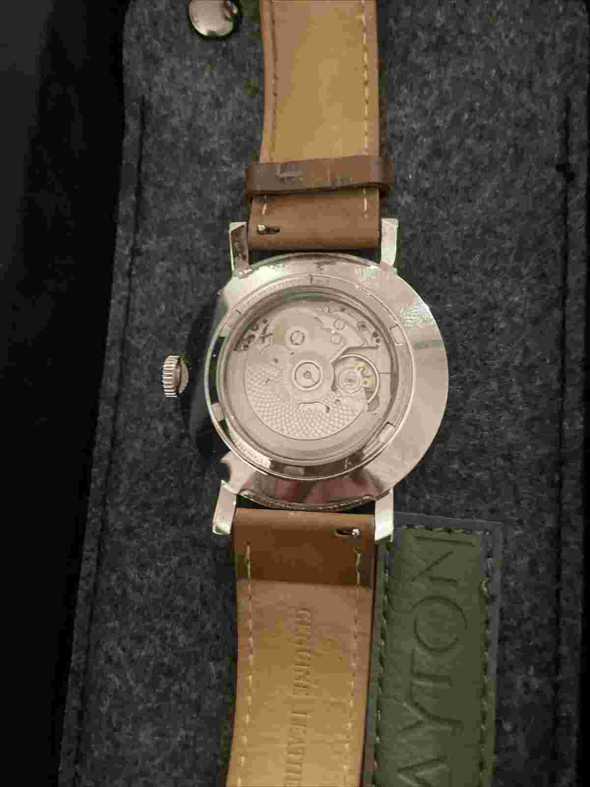 grayton automatic watch blue dial