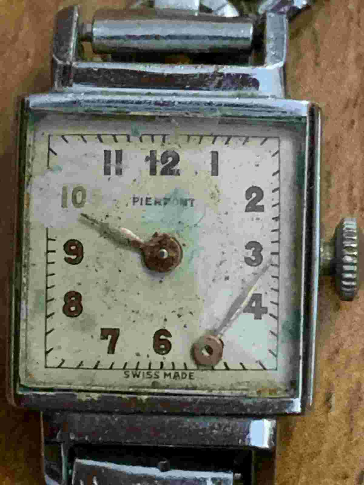 Vintage Rare Swiss Made Pierpont Mechanical Ladies Bracelet Watch - Not Working