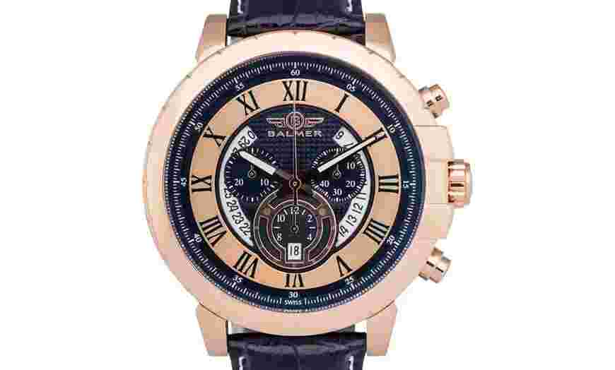 New Balmer E-Type Chronograph Mens Watch Swiss - Stainless Steel Water Resistant