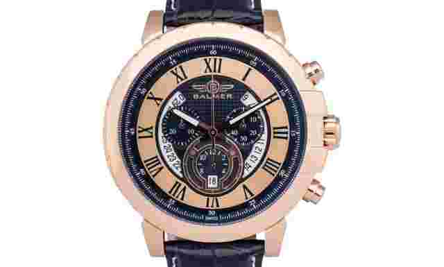 New Balmer E-Type Chronograph Mens Watch Swiss - Stainless Steel Water Resistant