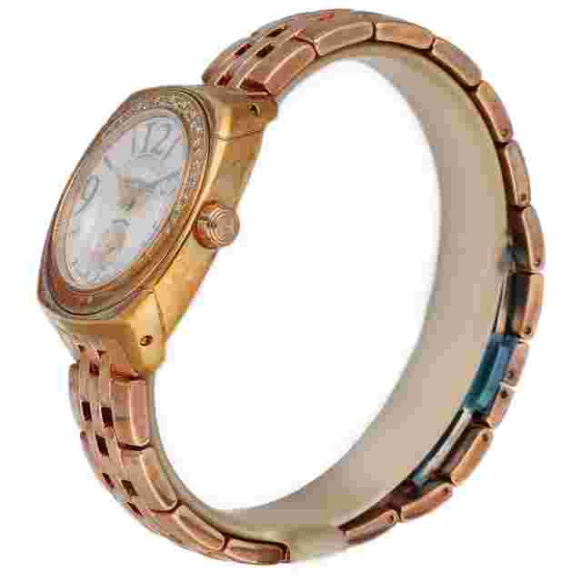 Saint Honoré 723062.8-J07 Diamonds Rose Gold Tone Tonneau Quartz Women's Watch