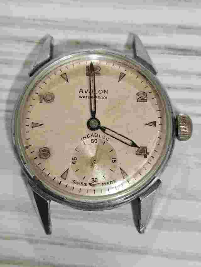 Avalon Incabloc WaterProof Manual Winding 15 Jewels Beige Dial Men's Watch