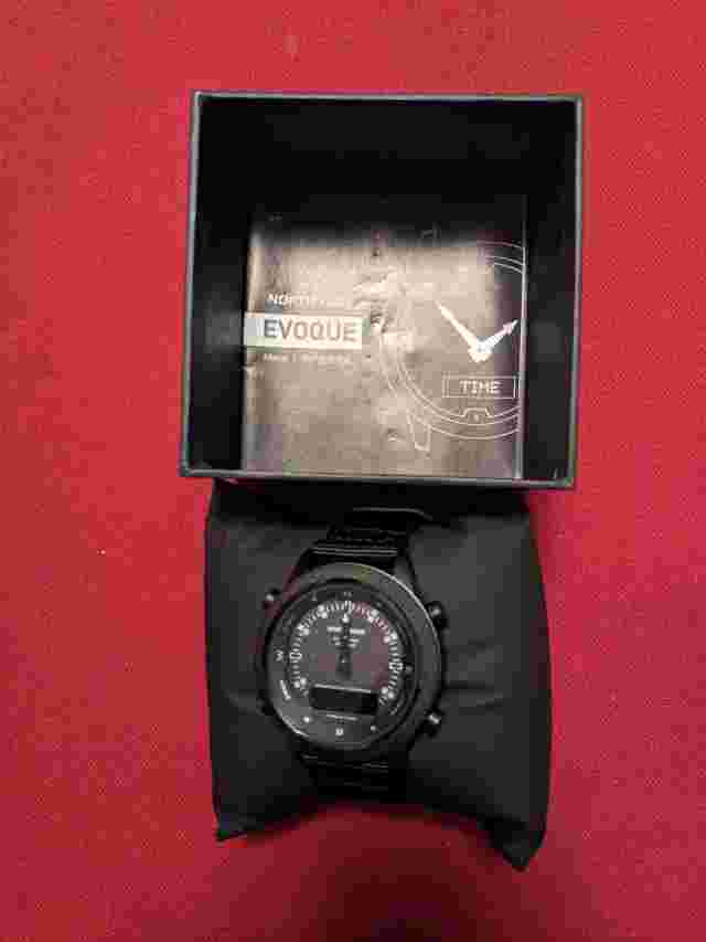 NORTH EDGE Solar Watch Men Smart Watch Compass Pedometer Countdown Stopwatch