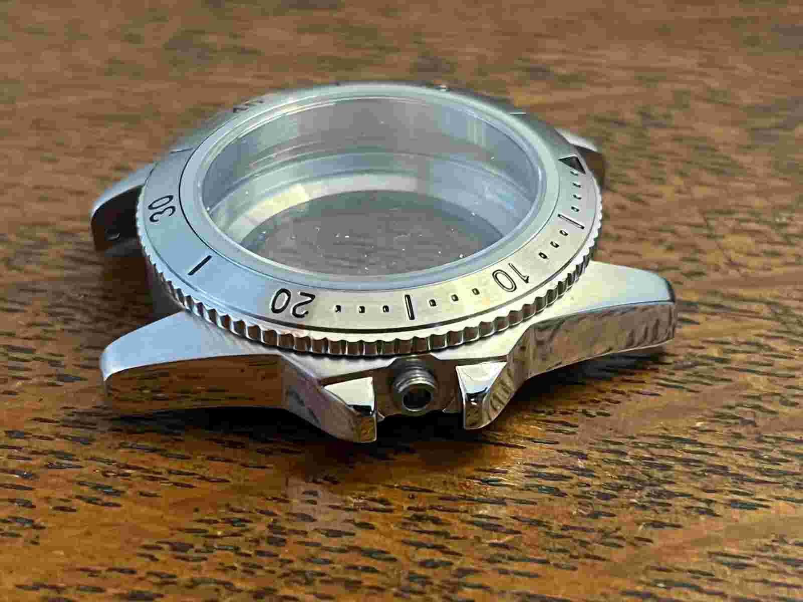 NOS Ollech & Wajs Dive Watch Military Case Bezel Parts Exc! View Back!