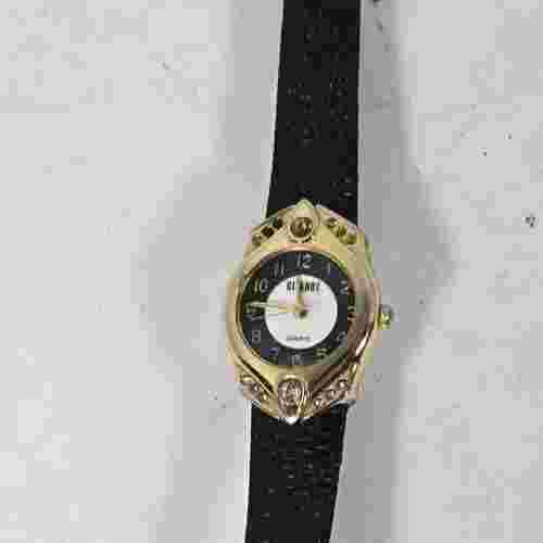 Vintage Gitano Watch Women Gold Bezel Jeweled New Battery