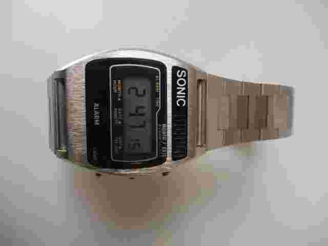 Wrist Watch, Sonic, Alarm, Vintage LCD