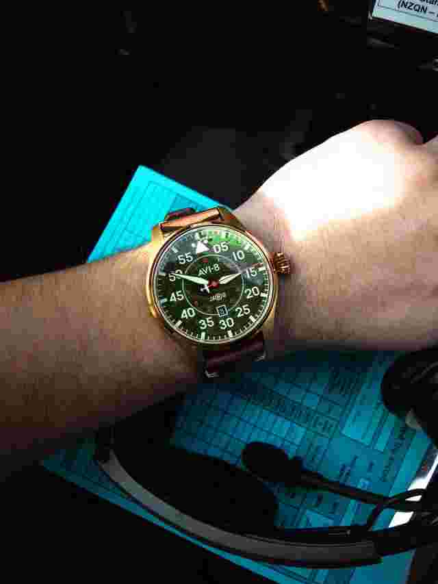 AVI-8 Hawker Hurricane Clowes Stainless Steel 46mm Japanese Automatic Wristwatch