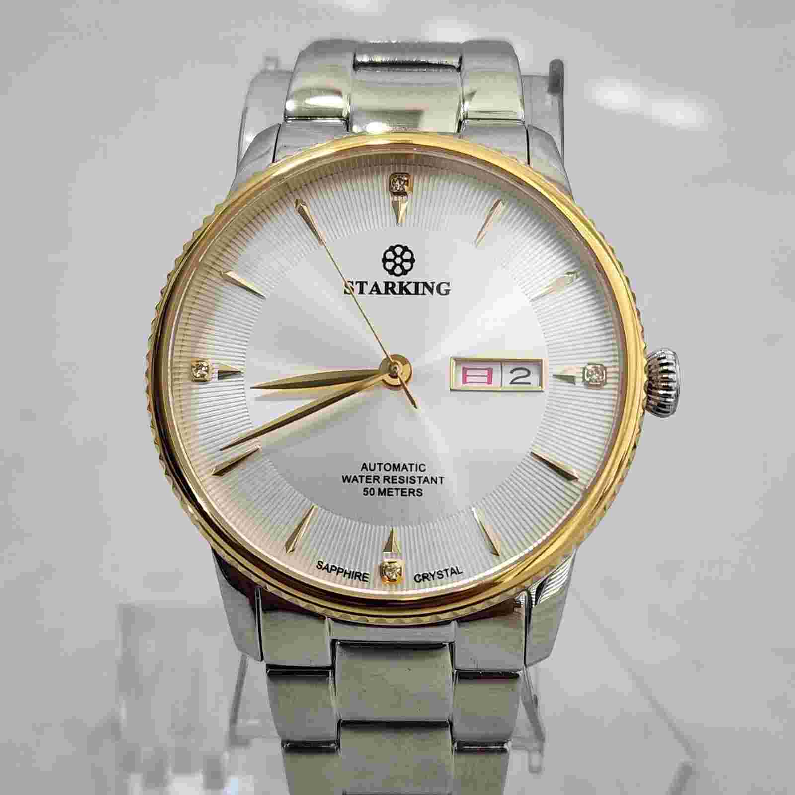 Starking Automatic Mens Wrist Watch AM0171 Japanese Movement Golden 2