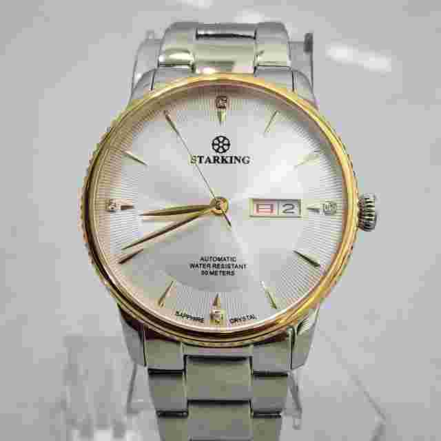 Starking Automatic Mens Wrist Watch AM0171 Japanese Movement Golden 2