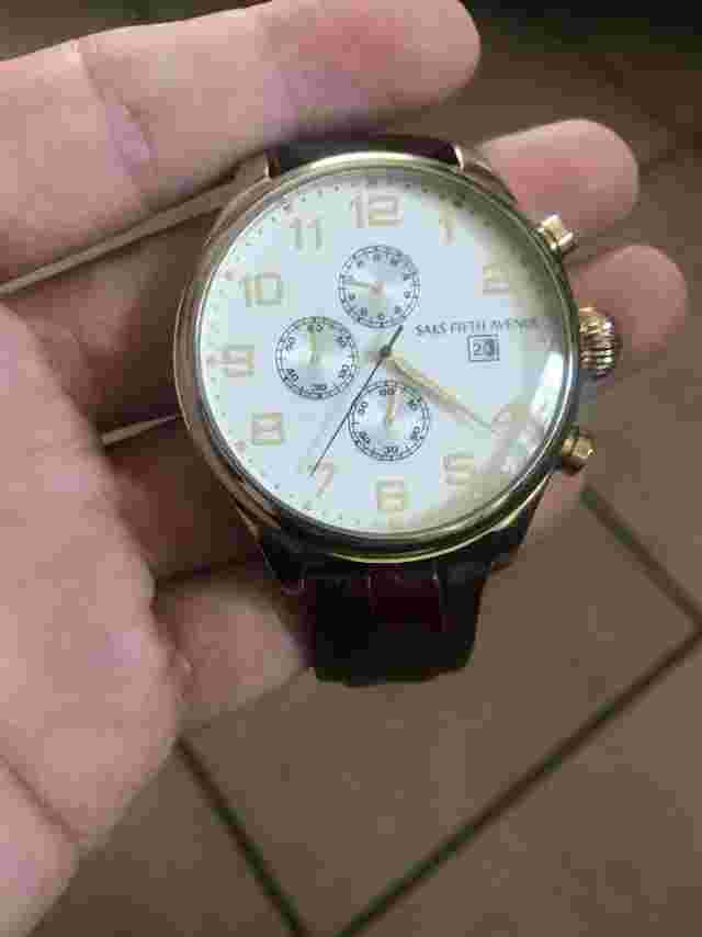 Saks Fifth Avenue Black Mens Watch Sf4001