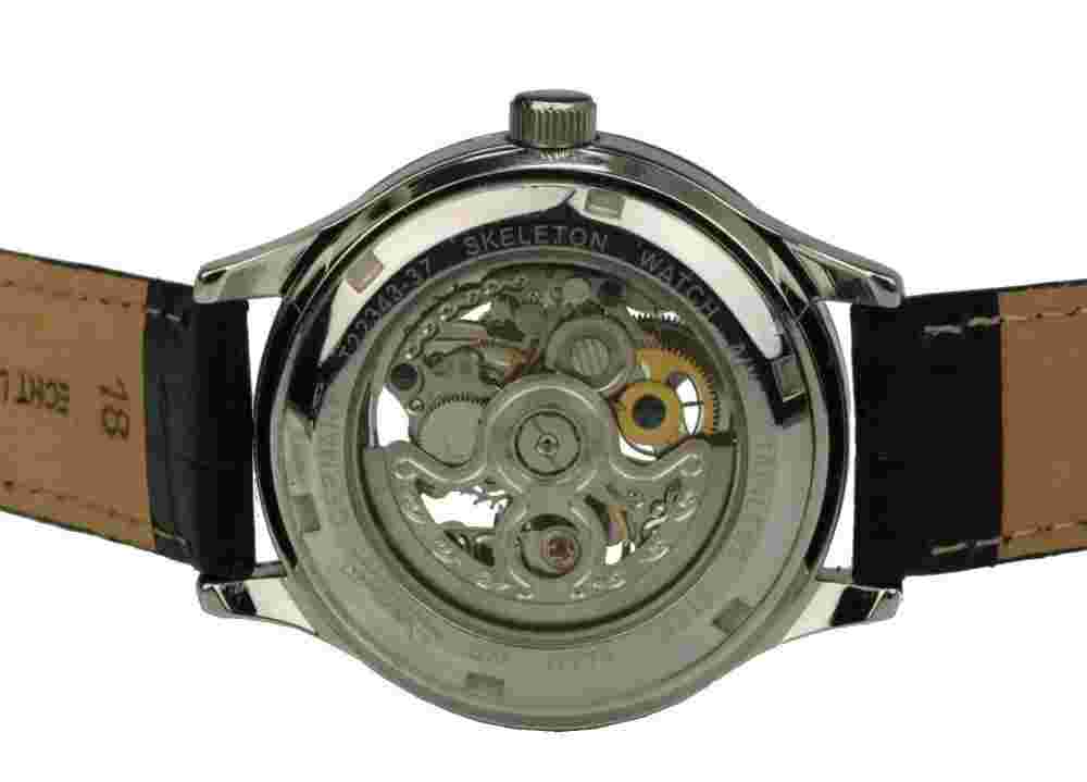 Enzo B. By Triassic Small Black Automatic Skeleton Watch Ø 38 MM Mixed