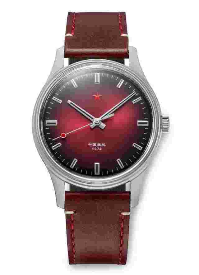 1972 Red Star 3-Hand Mechanical Watch Tongji 8598-R