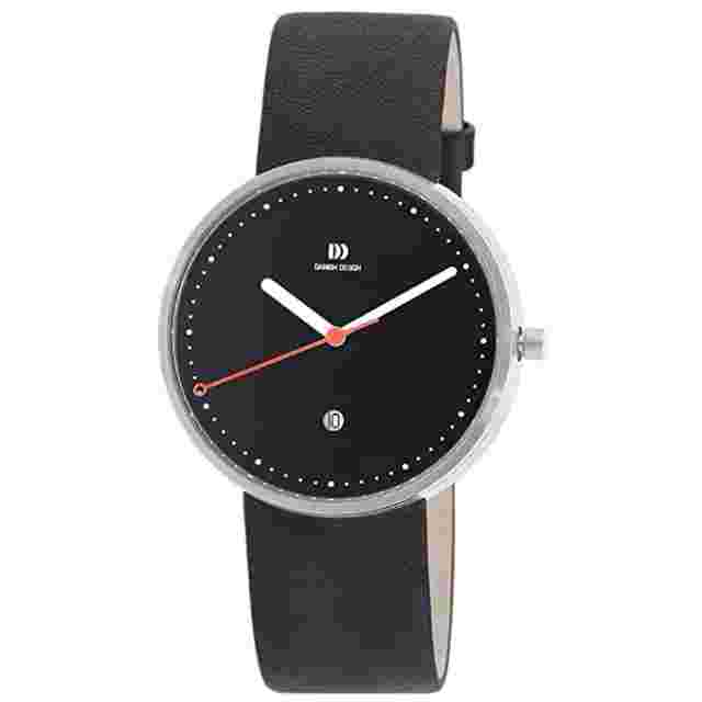Danish Design IQ13Q723 Black Dial Steel Quartz Leather Classic Men's Watch