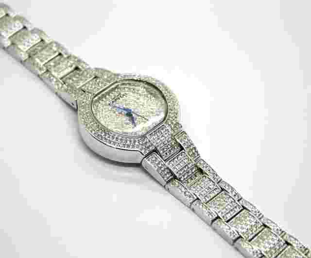 Quartz Watch Capital New York in Steel with Crystals AX8082