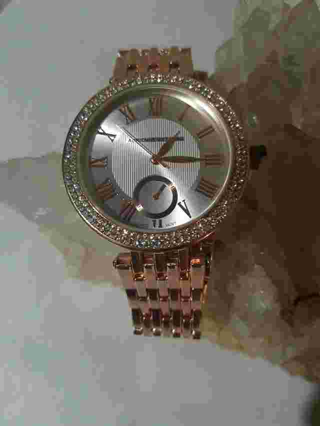 Adrienne vittadini Rhinestone Accent Watch With New Battery