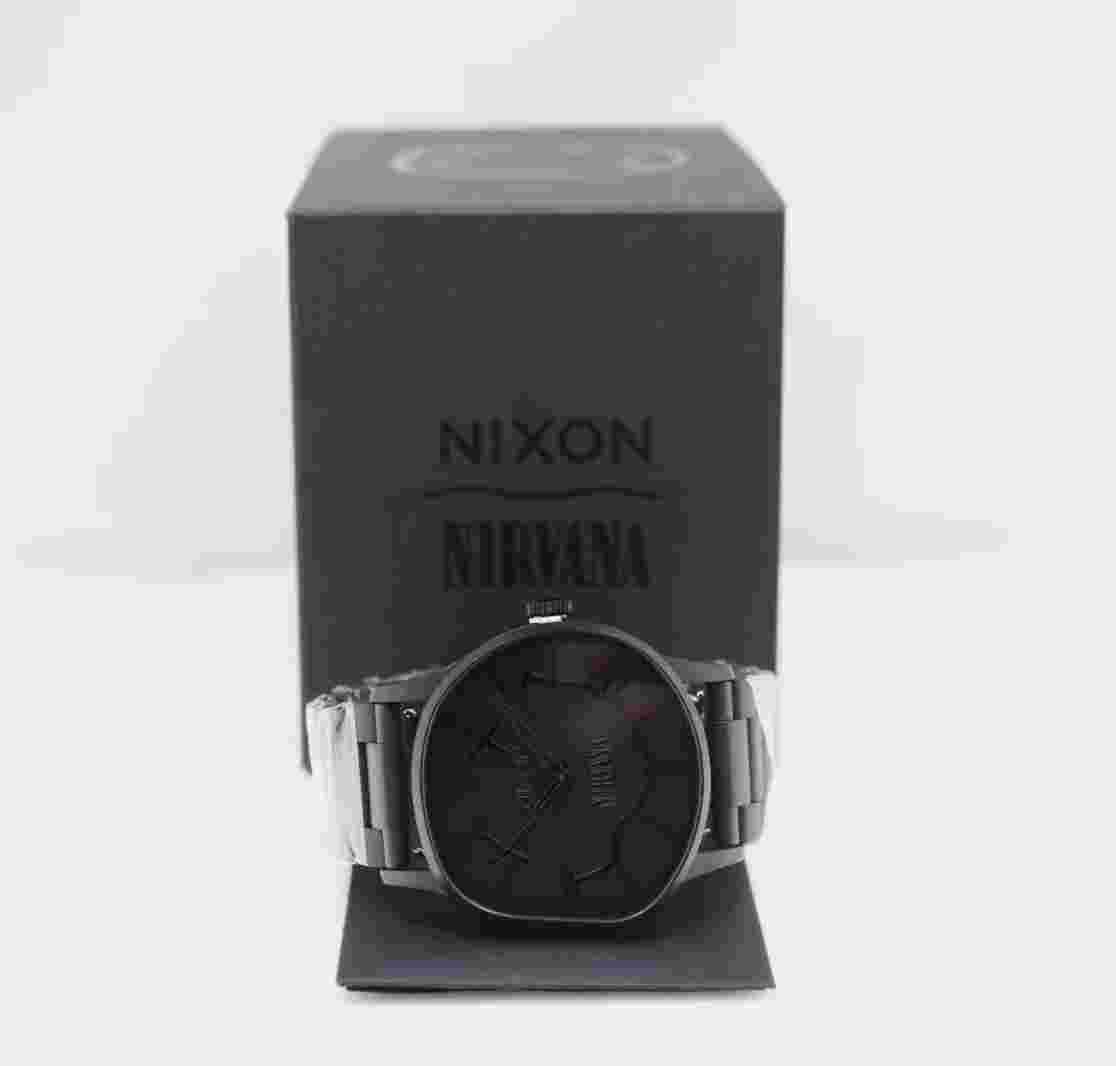 Nixon Nirvana Sentry Wobble 42mm Black Dial Limited Edition #92/150 Watch W/ Box