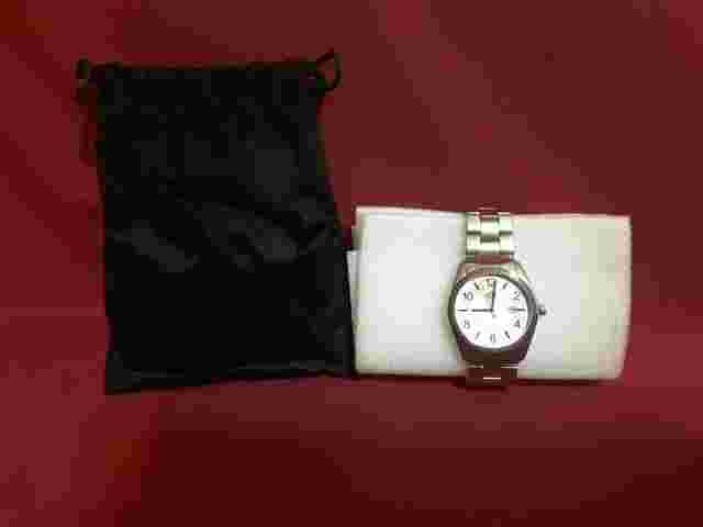 Louis Richard 15099 Quartz Men's Watch White Dial Stanless steel plated Bracelet